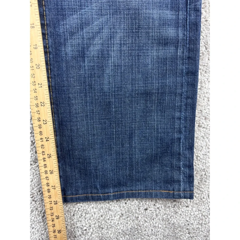 True Religion Bobby Mens Straight Leg Jeans Blue Medium‎ Wash 35x28 (READ)
